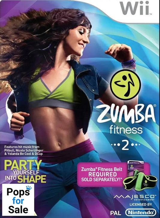 Zumba 2 Fitness for Nintendo Wii/Wii-U - [No Manual]