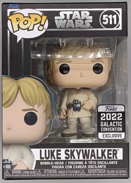 #511 Luke Skywalker - Star Wars - 2022 Con - Box Damaged Funko POP