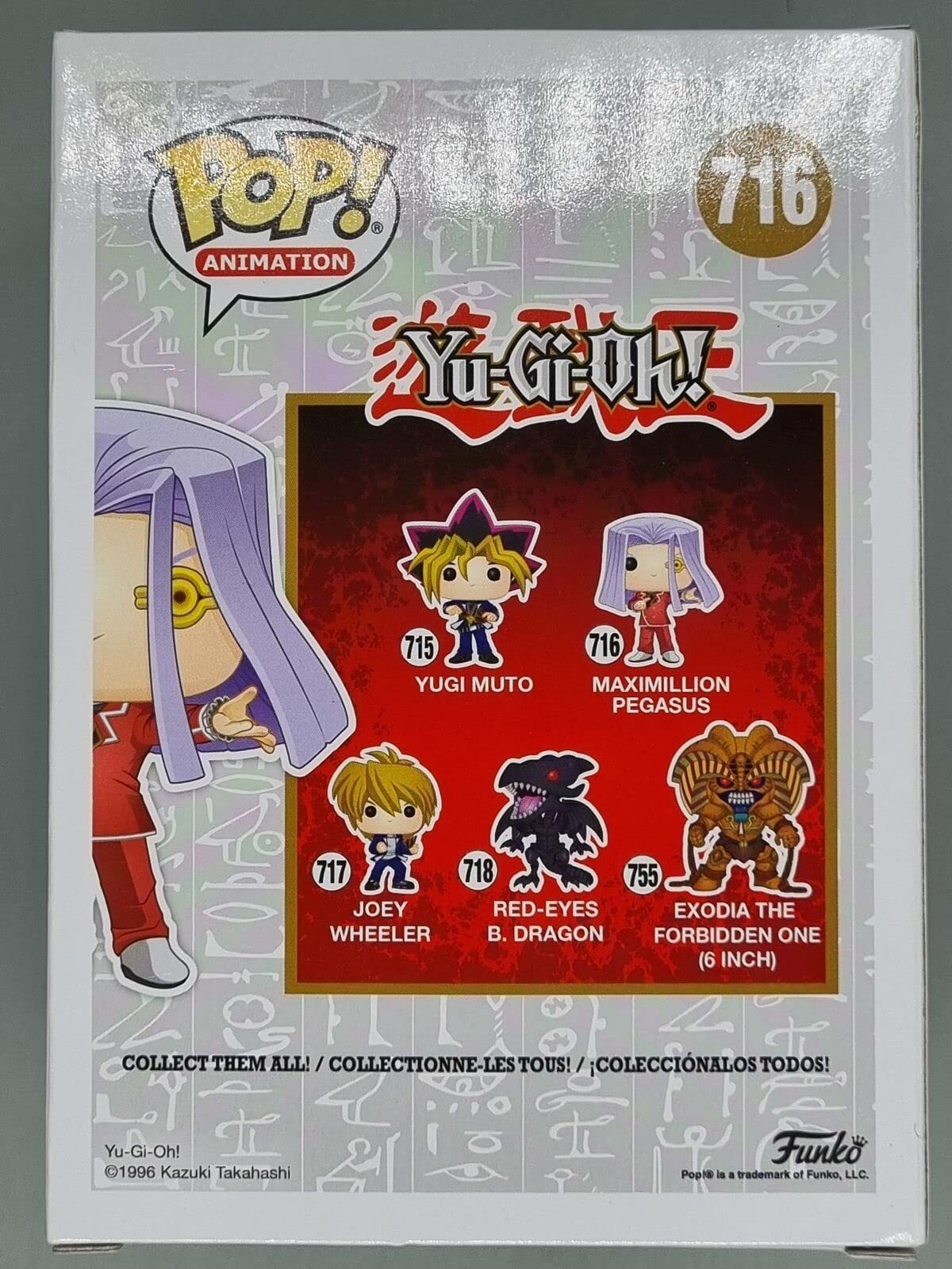 716 Maximillion Pegasus - Pop Animation - Yu-Gi-Oh Funko POP - Box Damaged