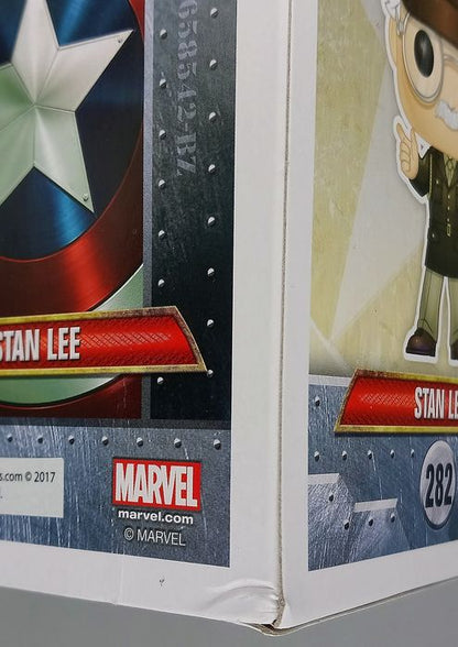 #282 Stan Lee (General) - Marvel Captain America Box Damaged Funko POP