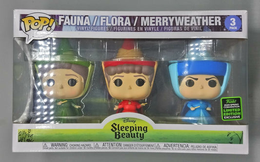 [3 Pack] Fauna/Flora/Merryweather - Disney Sleeping Beauty Funko POP